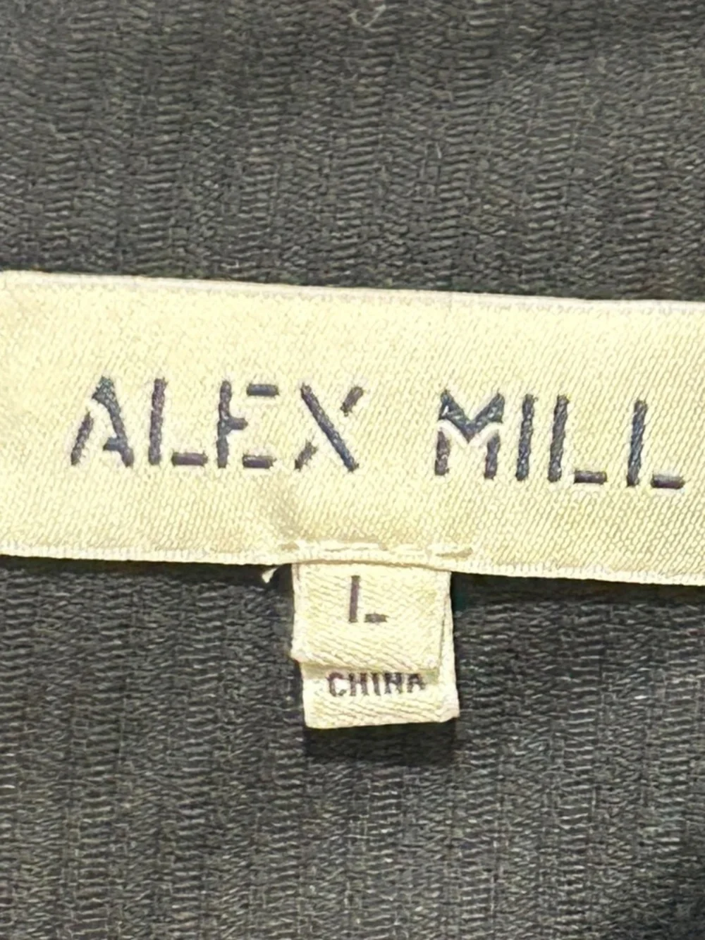 ALEX Mill Jacket Shirt Shacket Men's Work Jacket In Black Size L Large